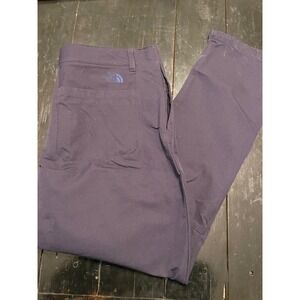 The North Face Mens Hiking Pants Navy Blue UPF 40+ Size 40 Regular Frayed Hem